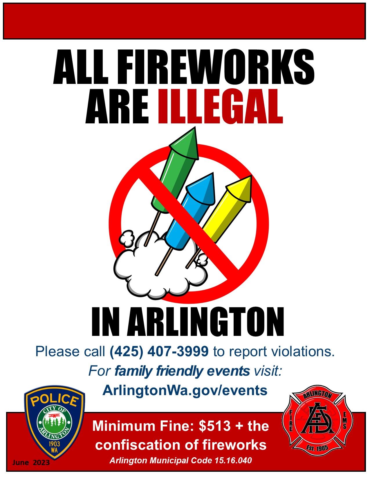 2023 Fireworks Flyer