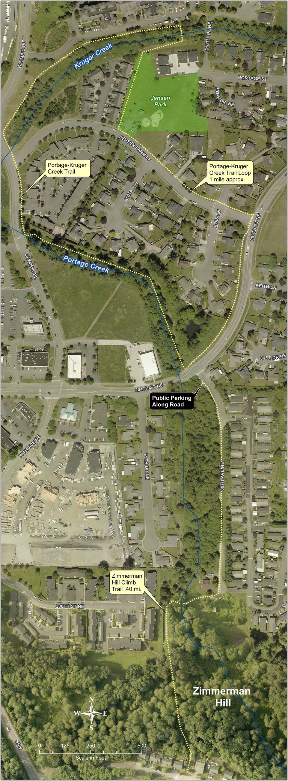 Portage - Kruger Creek Trail map
